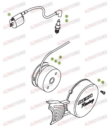 Allumage AZMOTORS PiÃ¨ces BETA EVO-200 2T - [2016]
