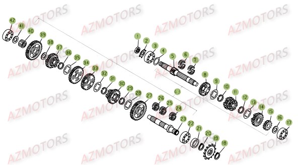 Boite A Vitesse AZMOTORS PiÃ¨ces BETA EVO-200 2T - [2016]