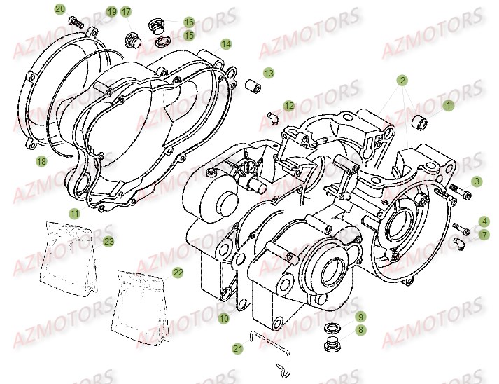Carter AZMOTORS PiÃ¨ces BETA EVO-200 2T - [2016]