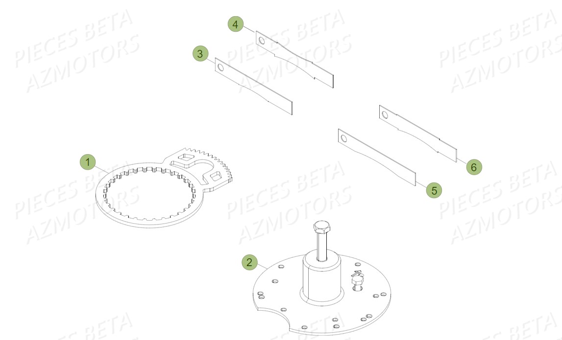 Outils Special AZMOTORS PiÃ¨ces BETA EVO-200 2T (2011)