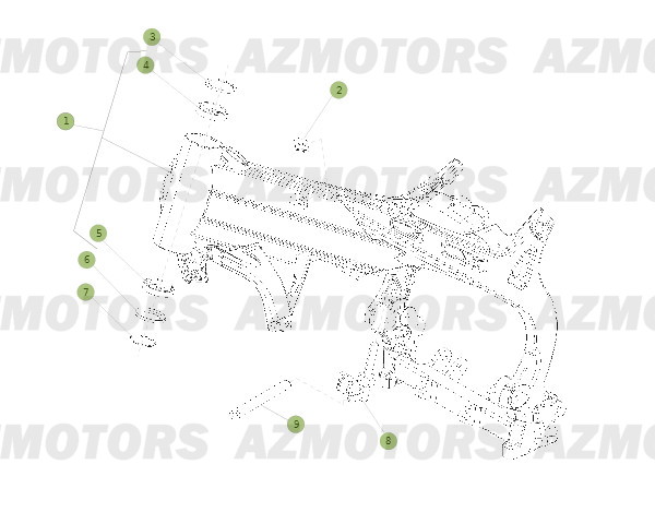 Chassis AZMOTORS PiÃ¨ces BETA EVO-250 2T - [2013]