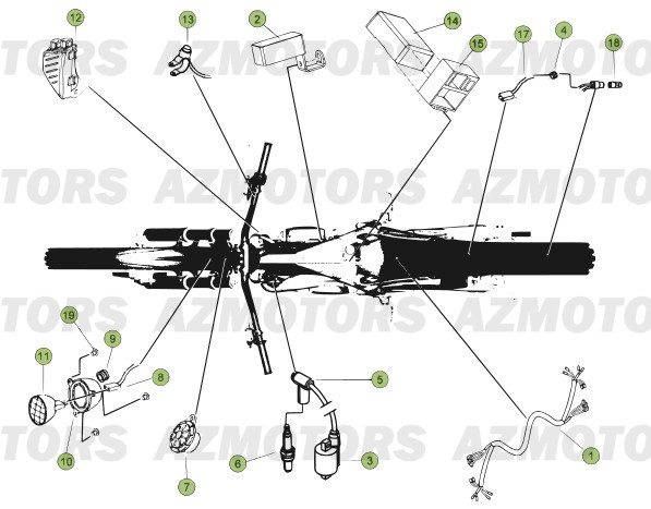 Installation Electrique AZMOTORS PiÃ¨ces BETA EVO-250 2T - [2013]
