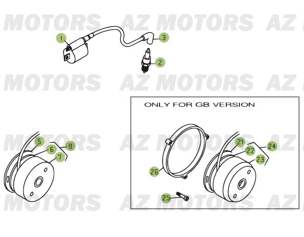 Allumage AZMOTORS PiÃ¨ces BETA EVO-300 2T - [2013]