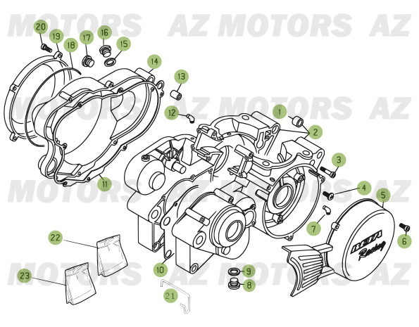 Carter AZMOTORS PiÃ¨ces BETA EVO-300 2T - [2013]