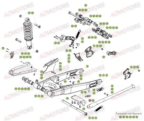 Bras Oscillant AZMOTORS PiÃ¨ces BETA EVO-125 2T - [2017]