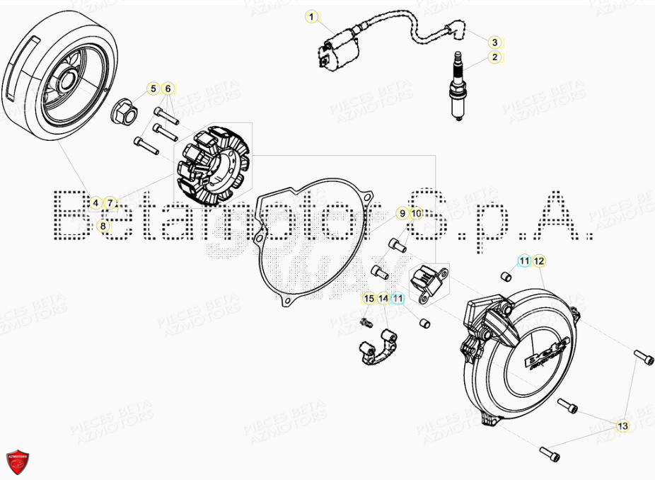Allumage AZMOTORS PiÃ¨ces BETA EVO 2T -125CC- FACTORY - (2019)