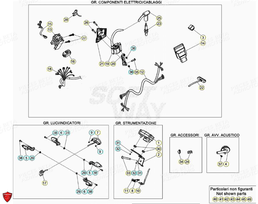 Installation Electrique AZMOTORS PiÃ¨ces BETA EVO 2T -125CC- FACTORY - (2021)