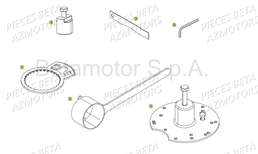 Outillage Special AZMOTORS PiÃ¨ces Beta EVO 300 SS 2T - 2018