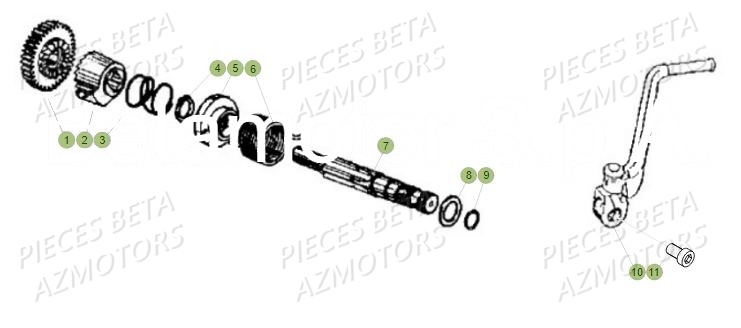 Kick Starter AZMOTORS BETA Motard 50 Sport MY19