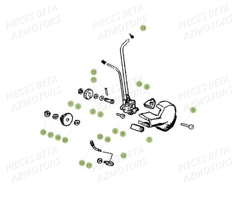Pompe A Huile AZMOTORS BETA Motard 50 Sport MY19