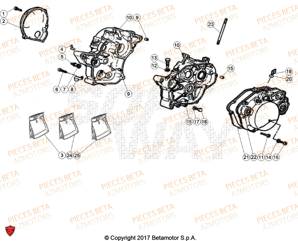 Carter AZMOTORS BETA Motard TRACK 2T 50 2025
