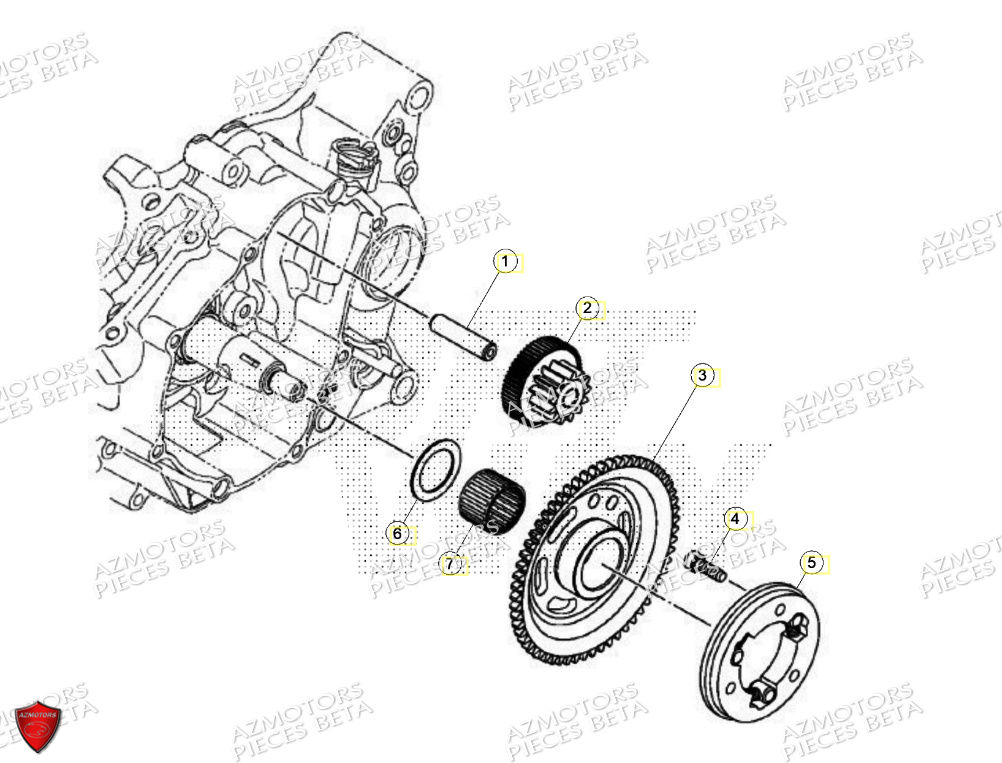 Demarrage Electrique AZMOTORS PiÃ¨ces BETA MOTARD RR 125 4T R 2024