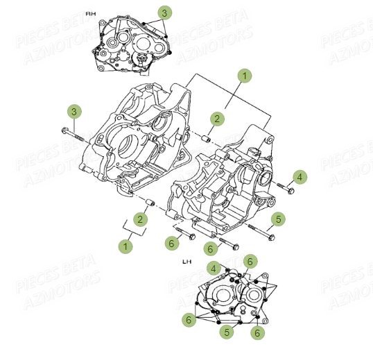 Carter AZMOTORS PiÃ¨ces BETA RR Motard 125 LC - 2017