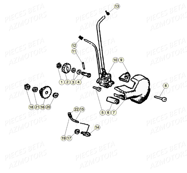 Pompe A Huile AZMOTORS BETA Motard STANDARD RR 2T 50 (2020)