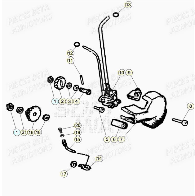 Pompe A Huile AZMOTORS BETA Motard STANDARD RR 2T 50 2021-2022