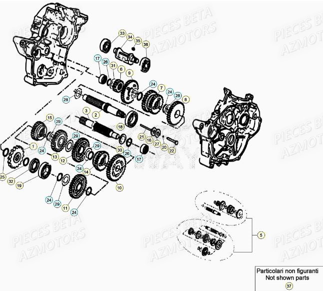 Boite A Vitesses AZMOTORS BETA Motard TRACK 2T 50 (2020)