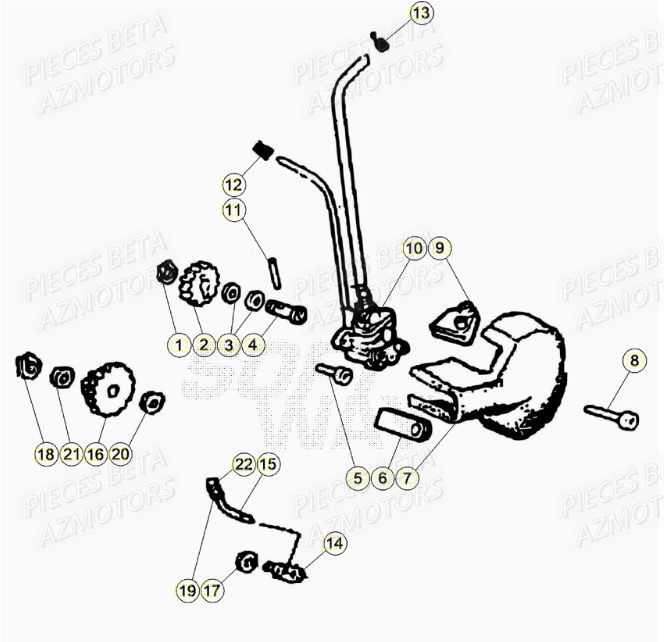 Pompe A Huile AZMOTORS BETA Motard TRACK R 2T 50 (2020)
