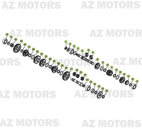 Boite A Vitesses AZMOTORS PiÃ¨ces BETA REV-3 125CC - [2006]