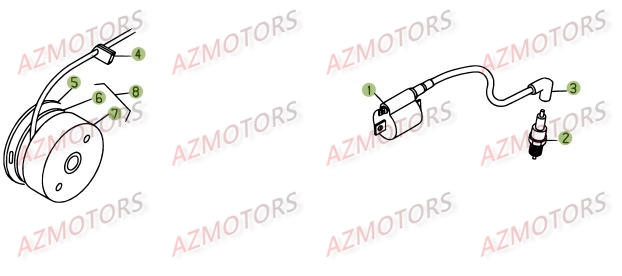 Allumage AZMOTORS PiÃ¨ces BETA REV-3 125CC - [2008]