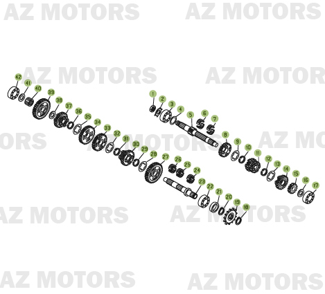 Boite A Vitesses AZMOTORS PiÃ¨ces BETA REV-3 -200CC - [2006]