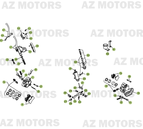 Freins AZMOTORS PiÃ¨ces BETA REV-3 -200CC - [2006]