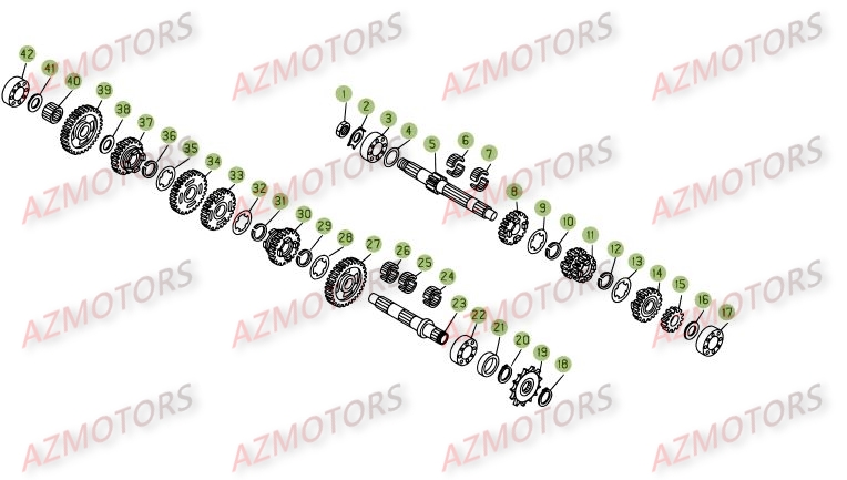Boite A Vitesses AZMOTORS PiÃ¨ces BETA REV-3 200CC - [2008]