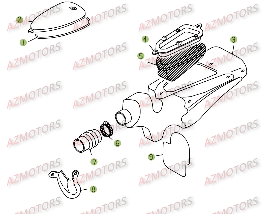 Boitier Du Filtre AZMOTORS PiÃ¨ces BETA REV-3 200CC - [2008]