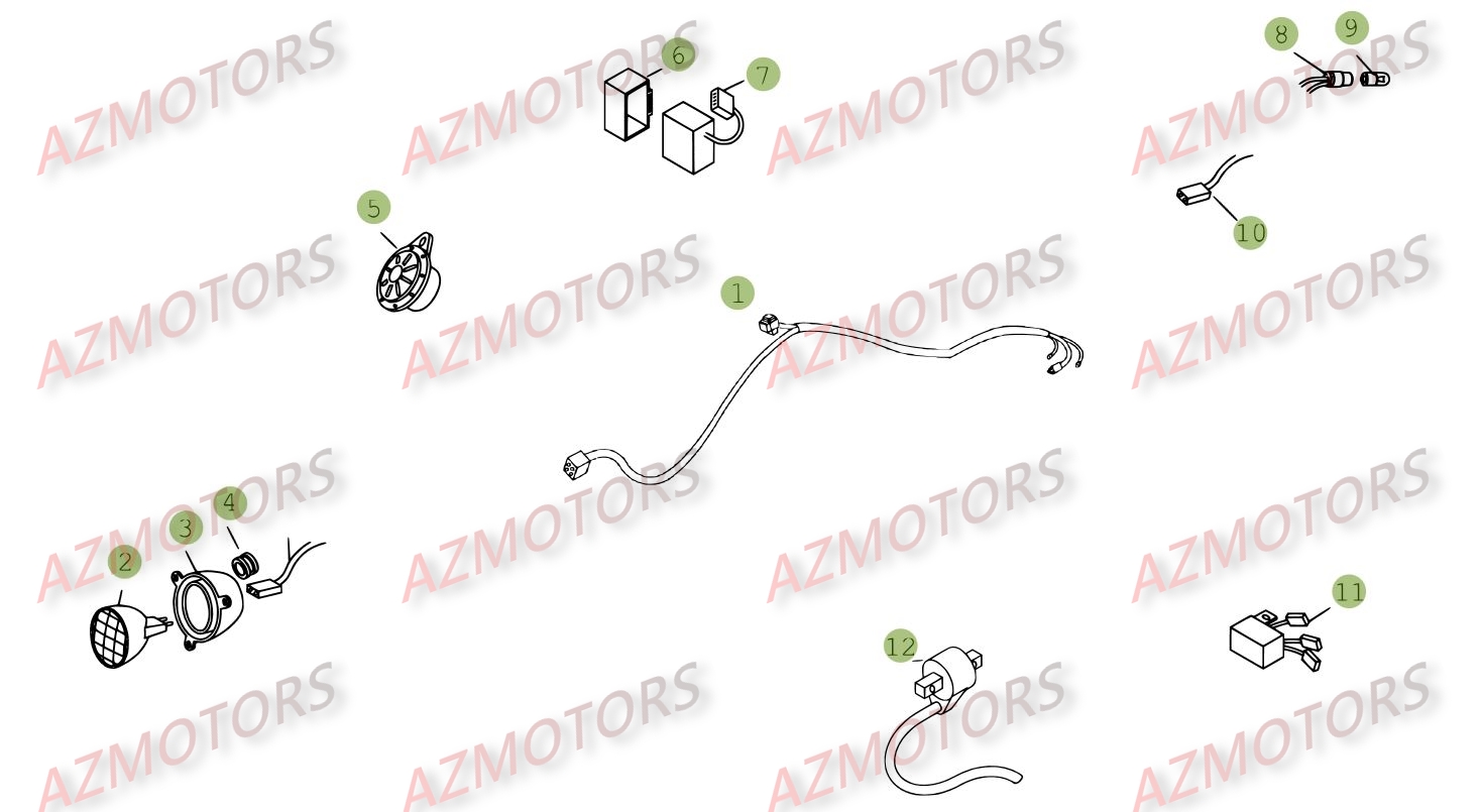 Installation Electrique AZMOTORS PiÃ¨ces BETA REV-3 200CC - [2008]