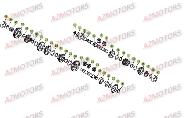 Boite A Vitesses AZMOTORS PiÃ¨ces BETA REV 3-250cc  - [2005]
