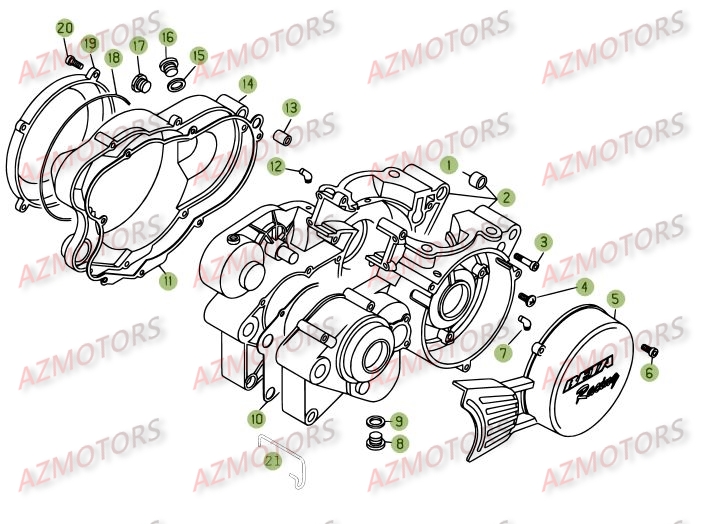 Carter AZMOTORS PiÃ¨ces BETA REV 3-250cc  - [2005]
