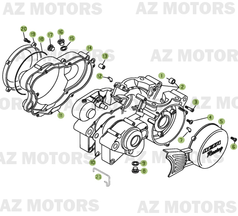 Carter AZMOTORS PiÃ¨ces BETA REV 3-250cc  - [2006]