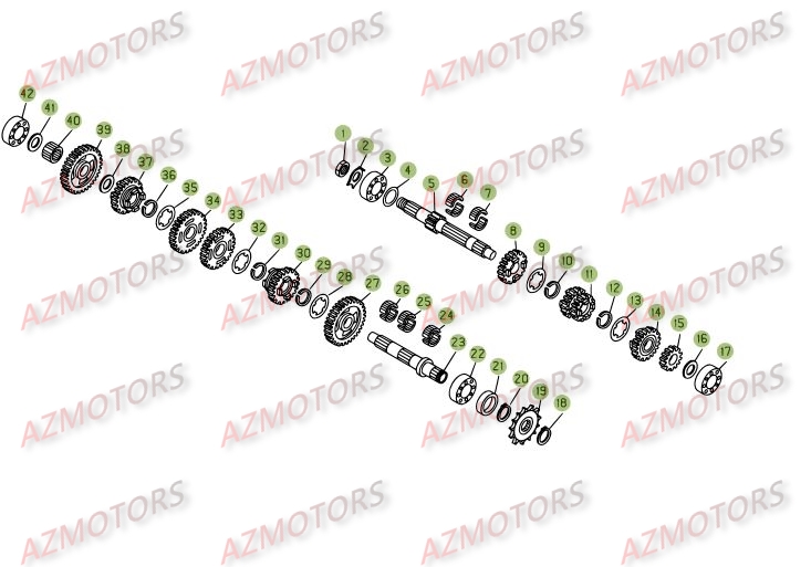Boite A Vitesses AZMOTORS PiÃ¨ces BETA REV 3-270cc  - [2005]