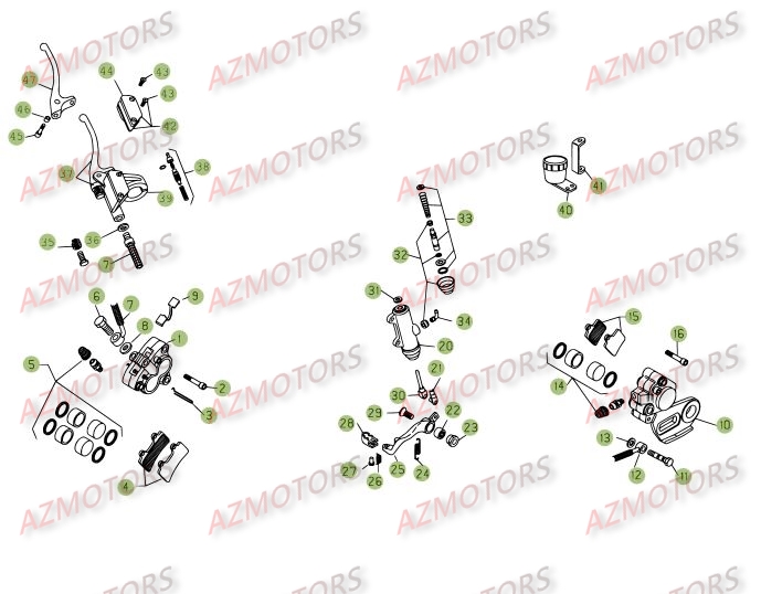 Freins AZMOTORS PiÃ¨ces BETA REV 3-270cc  - [2005]