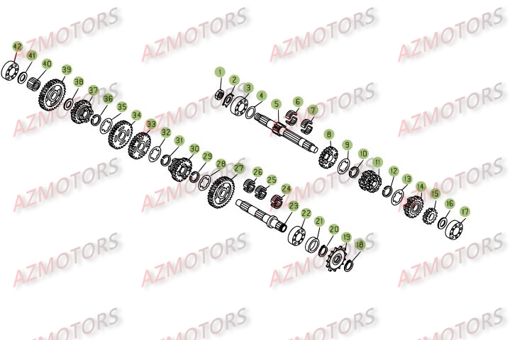 Boite A Vitesses AZMOTORS PiÃ¨ces BETA REV 3-270cc  - [2008]