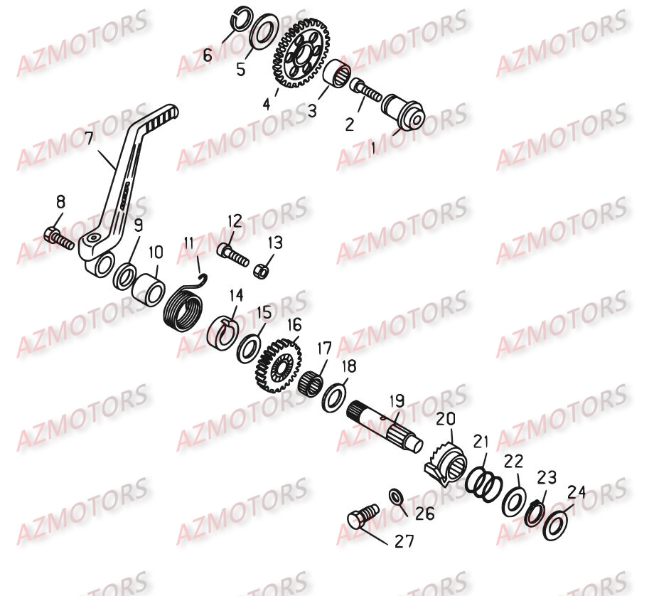 Kickstarter AZMOTORS PiÃ¨ces BETA REV 3-270cc  - [2008]