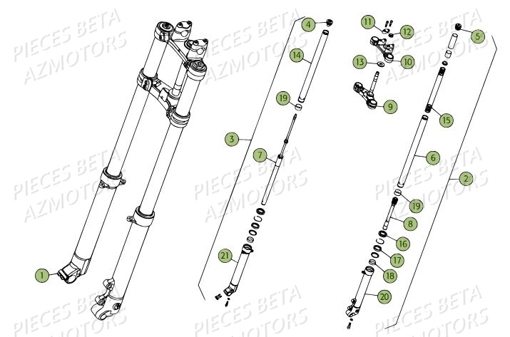 Fourche Du No Serie 200336 A 200378 AZMOTORS PiÃ¨ces BETA REV 80 - [2012]
