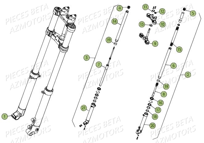 Fourche Du No Serie 200379 A 200448 AZMOTORS PiÃ¨ces BETA REV 80 - [2012]