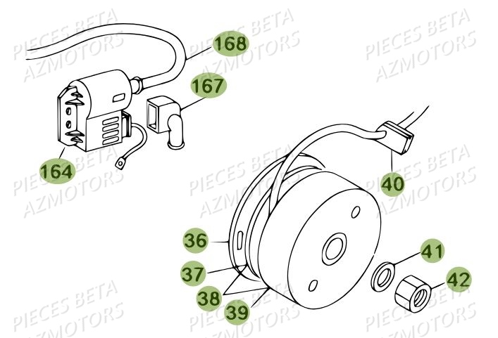 Allumage AZMOTORS PiÃ¨ces BETA REV 80 - (2013)
