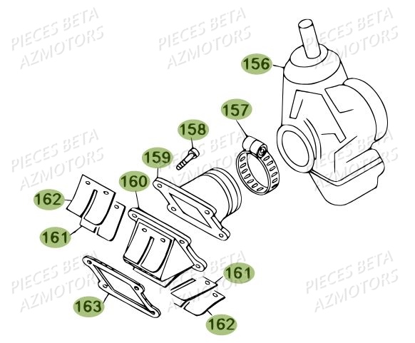 Carburateur AZMOTORS PiÃ¨ces BETA REV 80 - (2013)
