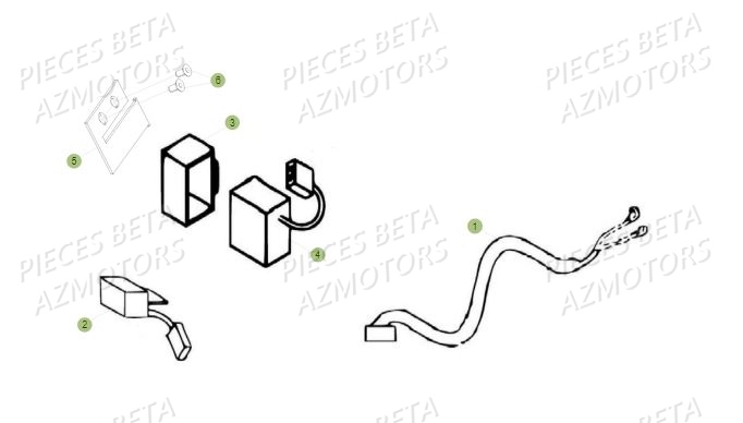 Equipement Electrique AZMOTORS PiÃ¨ces BETA REV 80 - (2015)