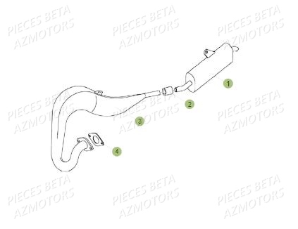 Echappement AZMOTORS PiÃ¨ces BETA REV 80 - (2016)