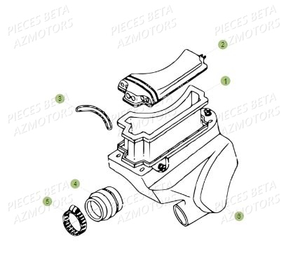 Filtre A Air AZMOTORS PiÃ¨ces BETA REV 80 - (2016)