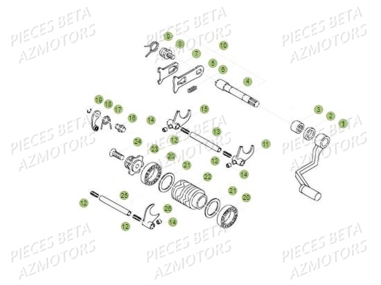 Selecteur AZMOTORS PiÃ¨ces BETA REV 80 - (2017)