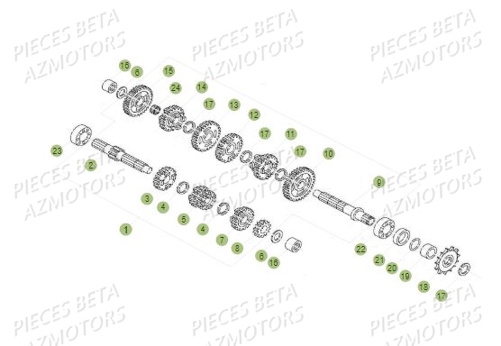 Boite A Vitesses AZMOTORS PiÃ¨ces BETA REV 80 - (2018)