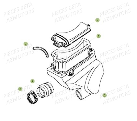 Filtre A Air AZMOTORS PiÃ¨ces BETA REV 80 - (2018)