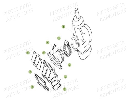 Carburateur AZMOTORS PiÃ¨ces BETA REV 80 - (2019)