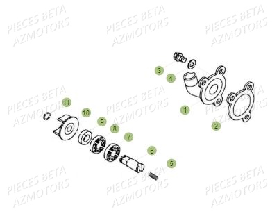 Pompe A Eau AZMOTORS PiÃ¨ces BETA REV 80 - (2019)