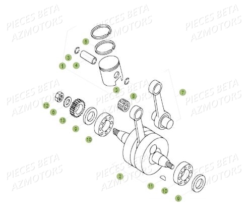 Vilebrequin AZMOTORS PiÃ¨ces BETA REV 80 - (2019)