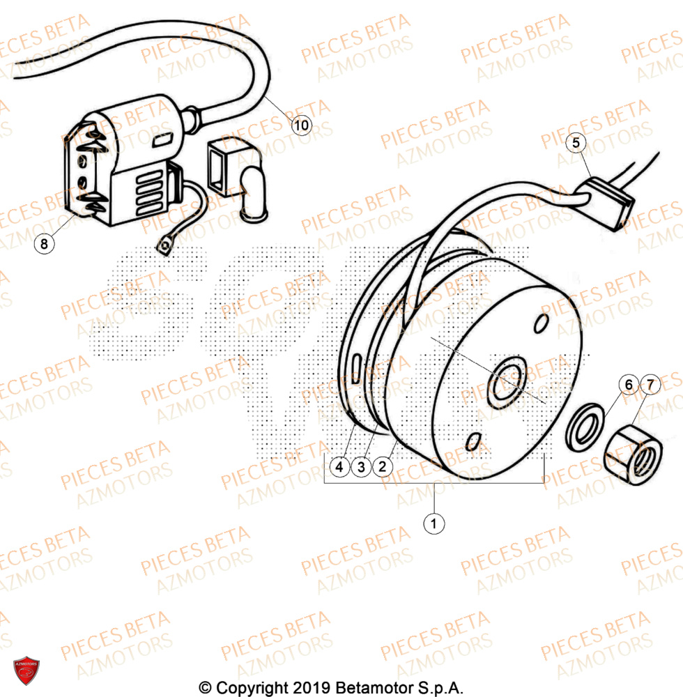 Allumage AZMOTORS PiÃ¨ces BETA REV 80 - (2024)