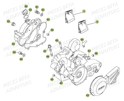 Carter Du N Serie 100057 A 199999 AZMOTORS PiÃ¨ces BETA REV 80 JUNIOR - [2009]
